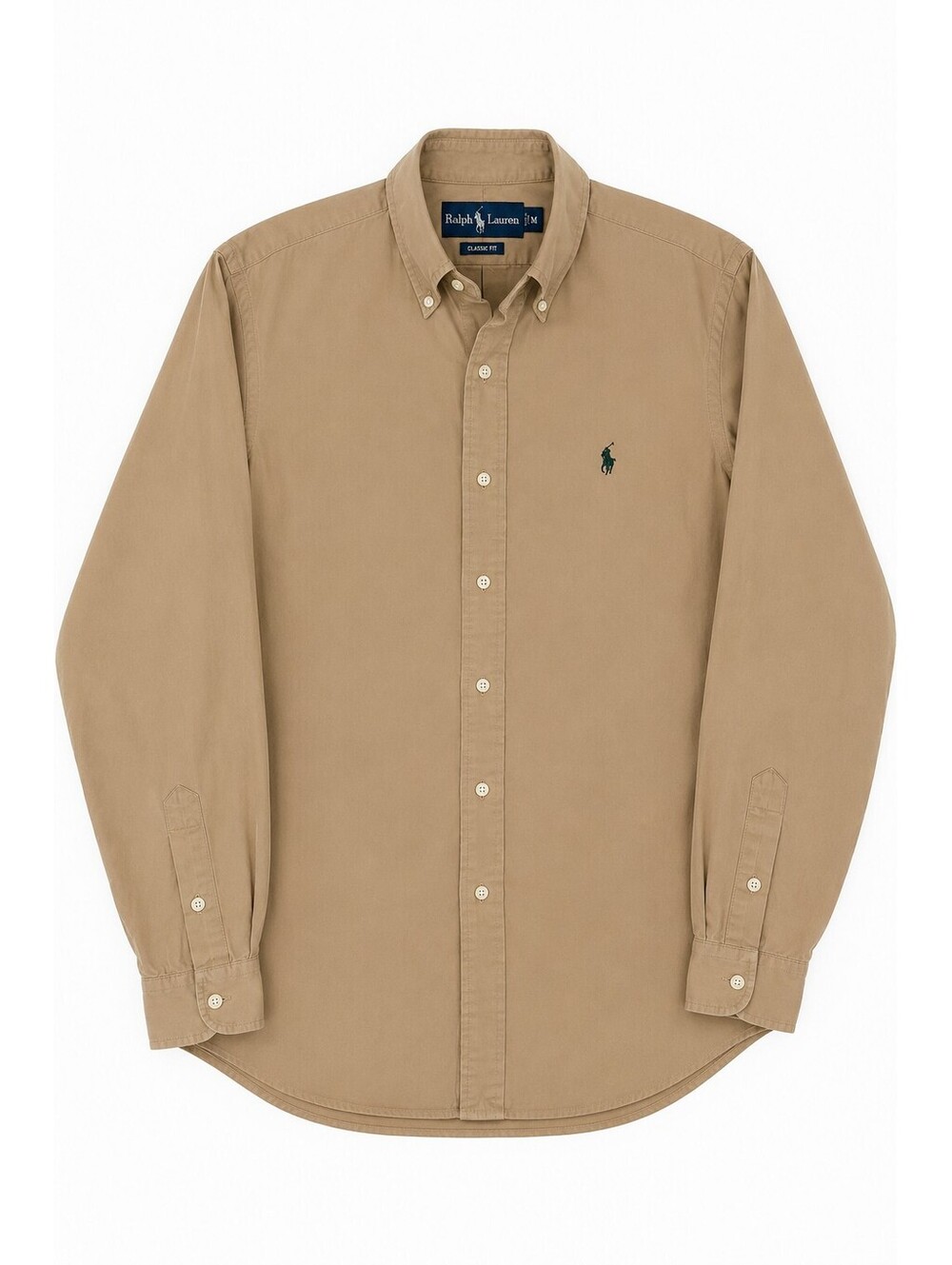 Ralph Lauren Khaki Button-Down Oxford Shirt